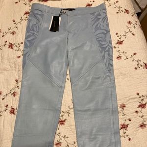 New with tags Versace leather pants Size 44